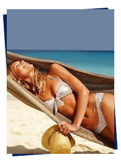 Heliocare happy woman at beach